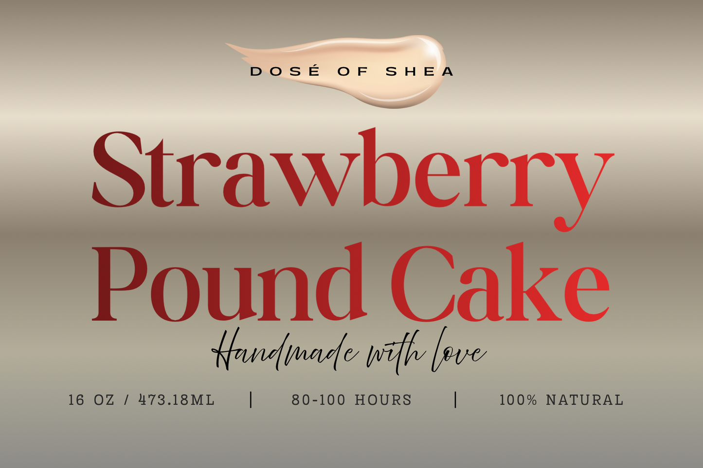 Strawberry PoundCake